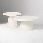 Concrete Pedestal Outdoor Nesting Coffee Tables (24"&ndash;44")