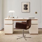 Kade Lacquer &amp; Wood Executive Desk (68")