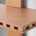 Pierce &amp; Ward Notch Floating Wood Bookshelf (25")