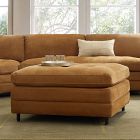 Clarisse Leather Ottoman