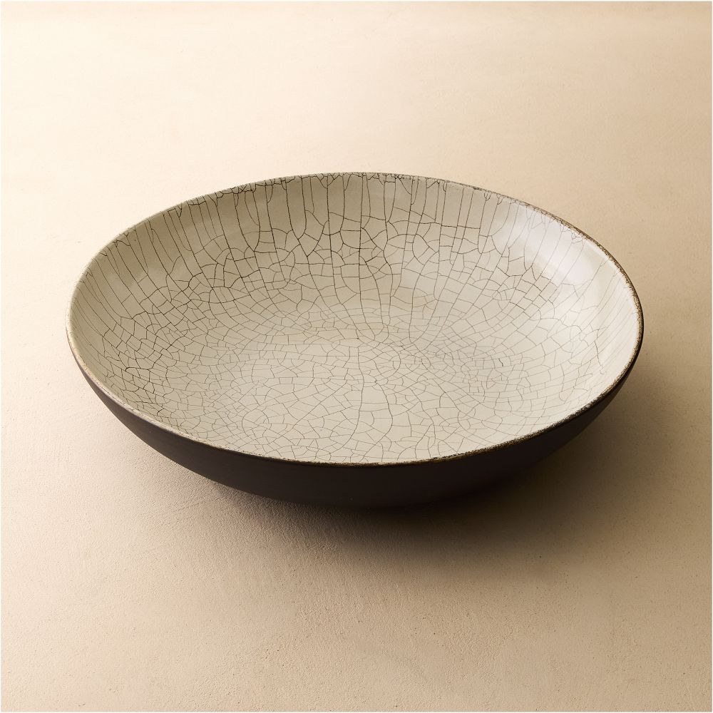Crackle Ceramic Centerpiece Bowl by West Elm