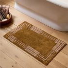 Pierce &amp; Ward Stripe Border Bath Mat