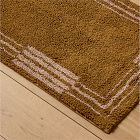 Pierce &amp; Ward Stripe Border Bath Mat