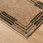 Pierce &amp; Ward Stripe Border Bath Mat