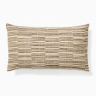 Woven Broken Stripe Lumbar Pillow Cover