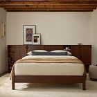 Collins Solid Wood Storage Headboard Bed with Cabinets