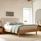 Miles Wood &amp; Upholstered Bed