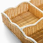 Scallop Rattan Universal Changing Table Topper
