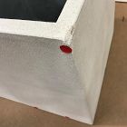 Open Box: Cityscape Indoor/Outdoor Planter w/ Liner, Medium Square (19.7"SQ x 19.7"H) - White