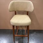 Open Box: Hyde Leather Bar Stool (30"H) - Ludlow Leather Cumin, Cool Walnut