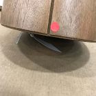 Open Box: Anton Solid Wood Round Side Table (20"W x 22"H) - Burnt Wax