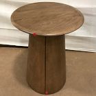 Open Box: Anton Solid Wood Round Side Table (20"W x 22"H) - Burnt Wax