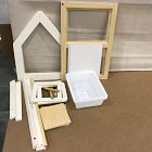 Open Box: Coco Village Multifunction Wooden Art and Sensory Table w/ Stools
