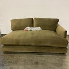 Open Box: Haven Extra Deep Right Arm Sofa Bench - Deluxe Velvet Juniper