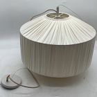 Open Box: Lucian Gathered Shade Raw Silk Pendant (20") - Ivory