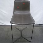 Open Box: Slope Counter Stool (26") - Saddle Leather Slate, Powder Coated Iron