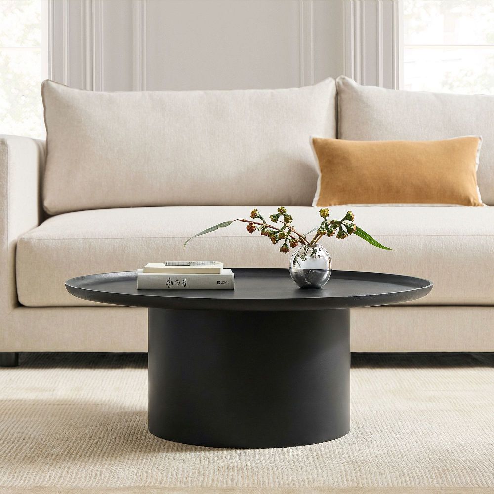 Sintra Round Pedestal Coffee Table (30"-36") by West Elm