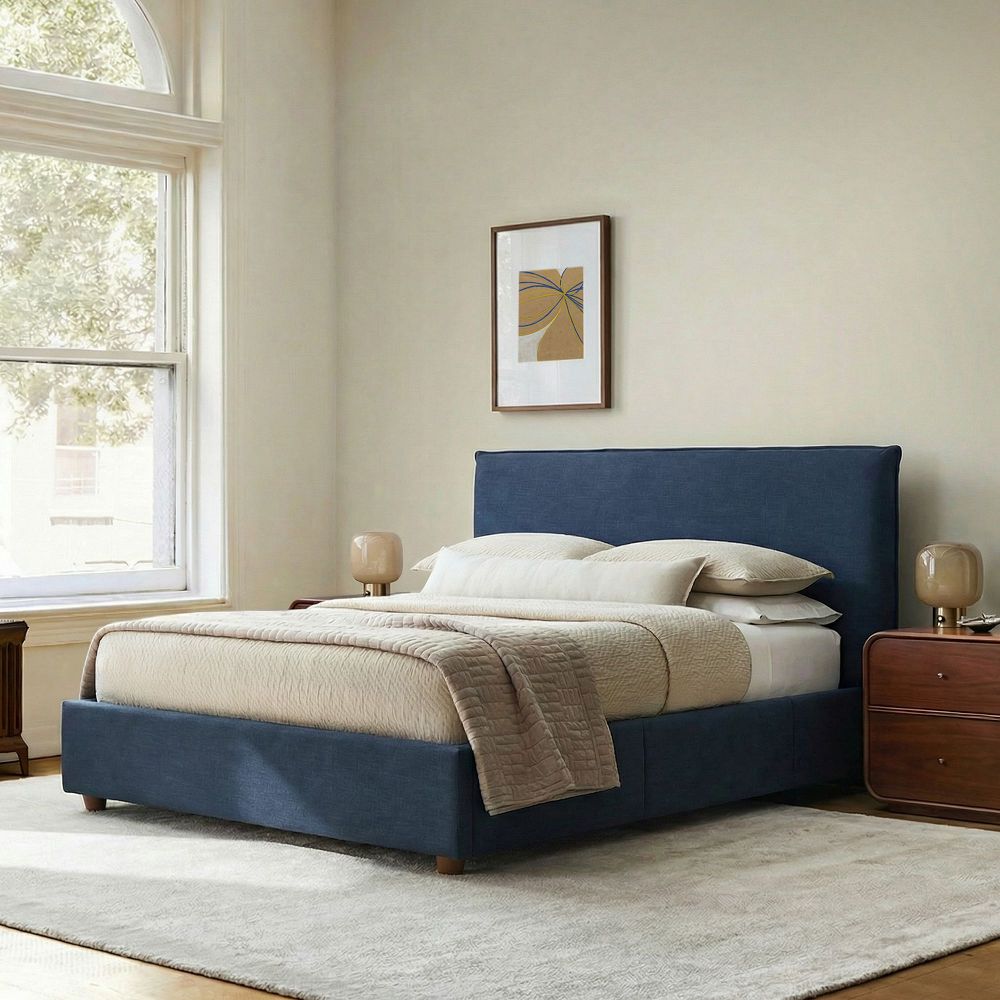 Freya Flange Low Profile Bed with Storage Option by West Elm