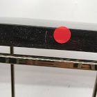 Open Box: Joseph Side Table (13") - Dark Petrified Wood, Textured Brass