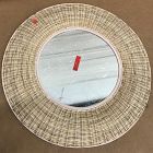 Open Box: Rattan Round Wall Mirror (24") - Natural