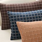 Tailored Grid Pillow Cover
