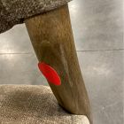 Open Box: Carryn Armless Dining Chair - Altair Mushroom, Toasted Oak