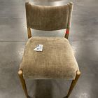 Open Box: Carryn Armless Dining Chair - Altair Mushroom, Toasted Oak