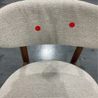 Open Box: Edison Dining Side Chair - Performance Chenille Tweed Sand, Cool Walnut