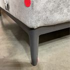 Open Box: Landon Right-Arm 2.5 Seater Sofa Bench - Performance Distressed Velvet Pewter, Textured Antique Bronze