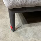 Open Box: Landon Right-Arm 2.5 Seater Sofa Bench - Performance Distressed Velvet Pewter, Textured Antique Bronze