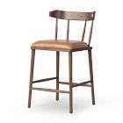 Open Box: Lombard Counter Stool - Chaps Saddle, Vintage Ash