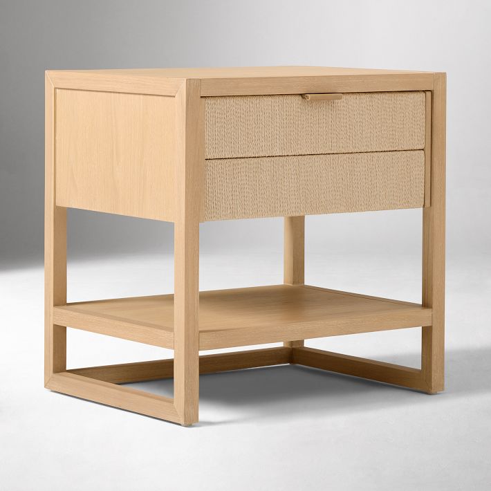 Kody Wood & Paper Cord Nightstand 24