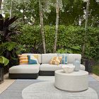 Telluride Aluminum Outdoor 2-Piece Chaise Sectional (113")