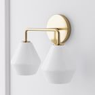 Sculptural 2-Light Geo Sconce (6")