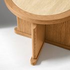 Tarin Travertine Inlay Side Table (20")