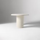 Fluted Outdoor Oval Concrete Dining Table (84")