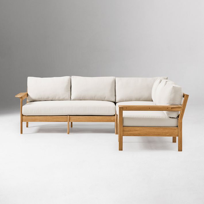 Playa Outdoor 3-Piece L-Shaped Sectional (95