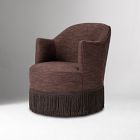 Citrino Fringe Petite Swivel Chair