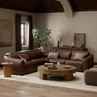 Indira Leather Power Recliner L-Shaped Sectional (112")