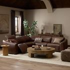 Indira Leather Power Recliner L-Shaped Sectional (112")