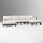 Caldera Aluminum Outdoor 4-Piece U-Shaped Sectional (137")
