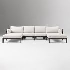 Caldera Aluminum Outdoor 4-Piece U-Shaped Sectional (137")