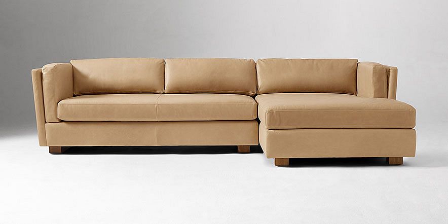 Leather Sofa + Sectional Collections | West Elm