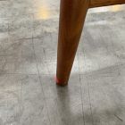 Open Box: Hyde Leather Counter Stool (26"H) - Ludlow Leather Navy, Cool Walnut