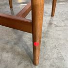 Open Box: Hyde Leather Counter Stool (26"H) - Ludlow Leather Navy, Cool Walnut