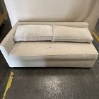 Open Box: Harris Left Arm Sleeper Sofa Bench - Performance Distressed Velvet Sand