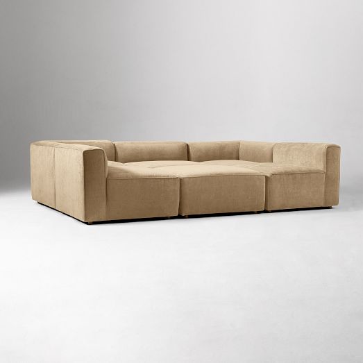 Remi Modular 6-Piece Pit Sectional (105") by West Elm