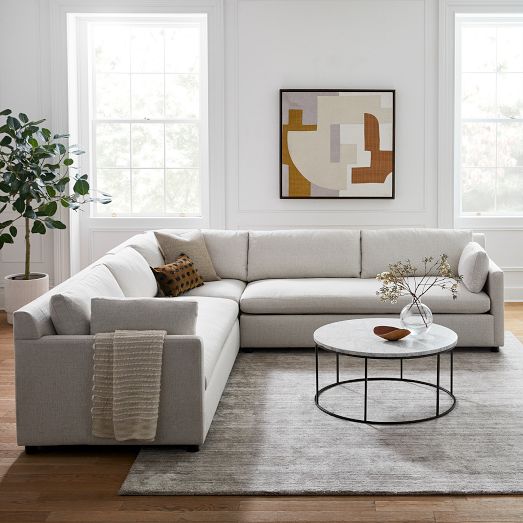 Marin 3-Piece L-Shaped Sectional (114") by West Elm