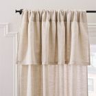 European Flax Linen Valance Curtain