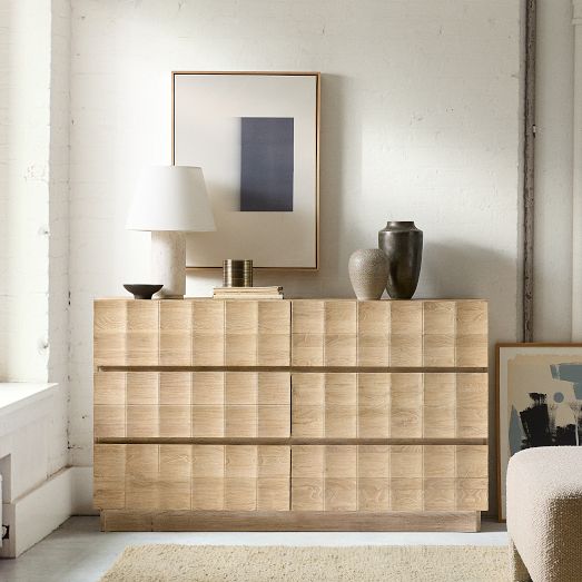 Luisa Carved 6-Drawer Dresser (50"-60") by West Elm